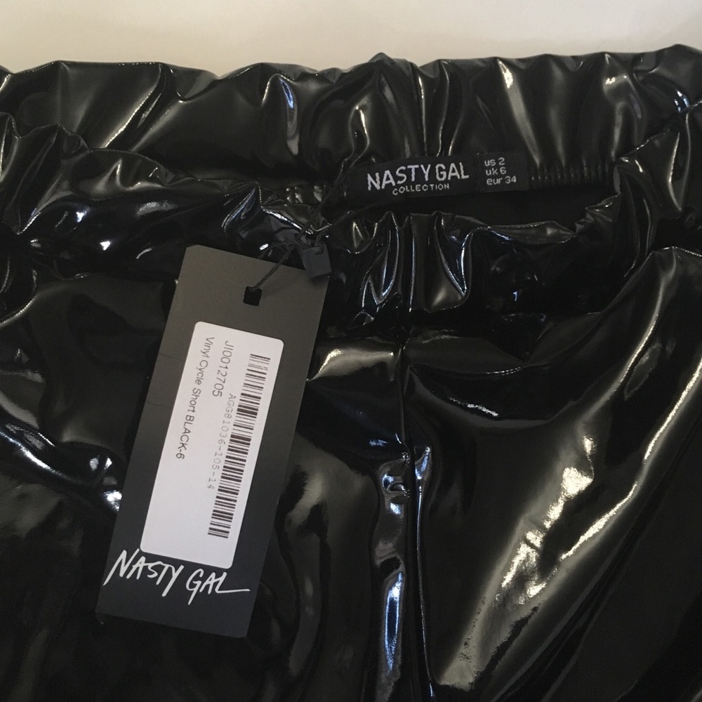 Nasty Gal Vinyl Biker Short